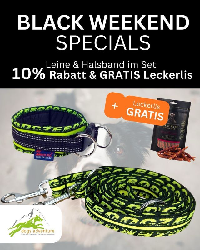 Zero DC Royal Set - Führleine 2 m & Halsband + Snackies kostenlos