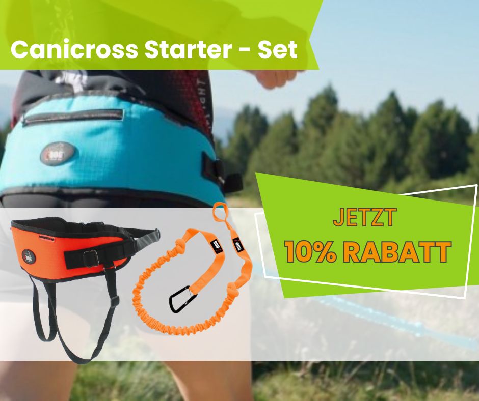 Canicross Starter-Set, I-DOG Hüftgurt One + Zugleine One