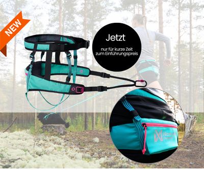 Non-Stop Dogwear Canix Belt 2.0 aqua/pink, Laufgurt Non-Stop Dogwear Canix Belt 2.0 aqua/pink, Laufgurt