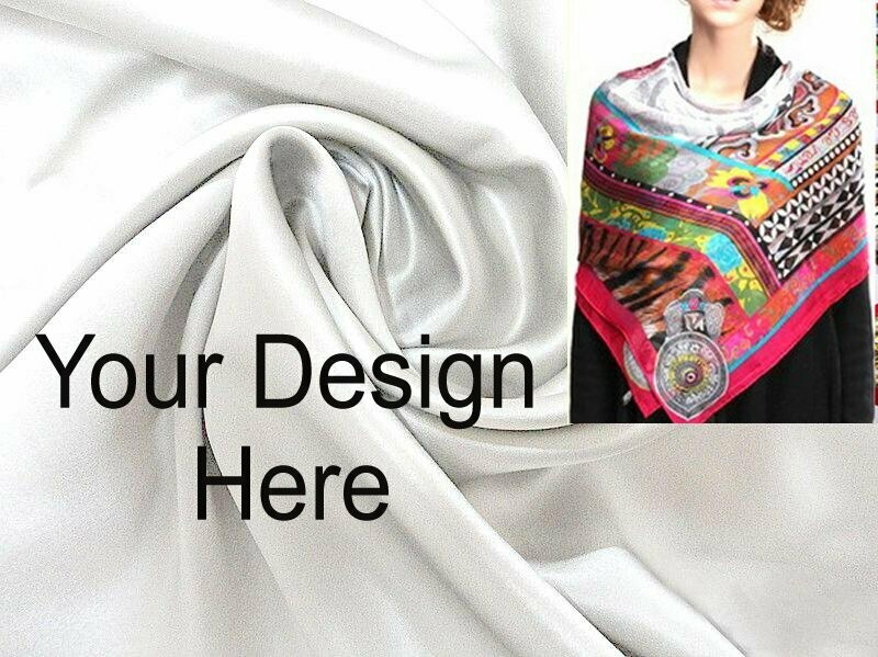Silk  Scarf on 12mm Silk Satin