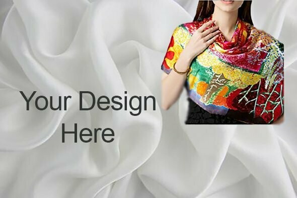 Silk  Scarf on 12mm Silk Crepe De Chine (CDC)