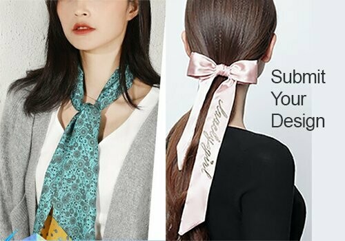 Silk  Skinny Scarf  (*** The price is for 5 pieces ;     *** The  total  number of scarves will be 5 times of the quantity that you place into the cart)