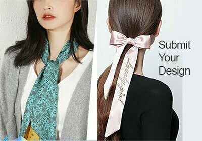 Silk Skinny Scarf (*** The price is for 5 pieces ; *** The total number of scarves will be 5 times of the quantity that you place into the cart)