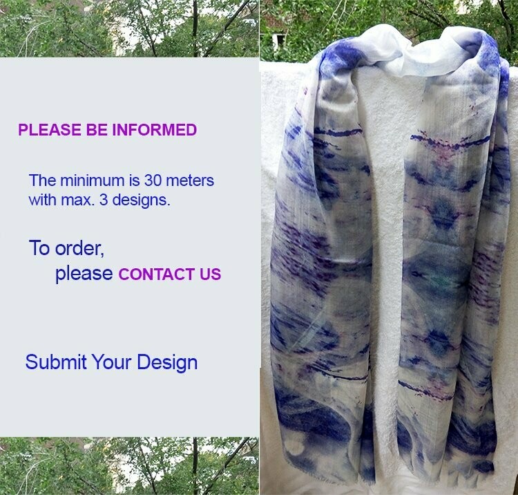 Wool+Cashmere  Blend Scarf  (This order needs the minimum. Please CONTACT US for ordering)