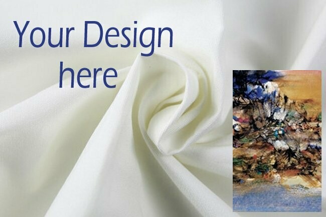 Custom Cotton Printing- Cotton Canvas (240gsm)-57" (145cm) of width . 
*** The quantity unit is  METER
