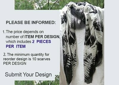 Modal+Silk Blend Scarf (*** The price is for 2 pieces ; *** The total number of scarves will be double of the quantity that you place into the cart)