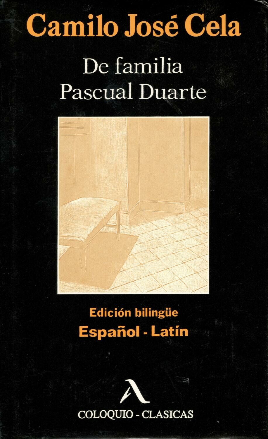 DE FAMILIA PASCUAL DUARTE. C.J. CELA