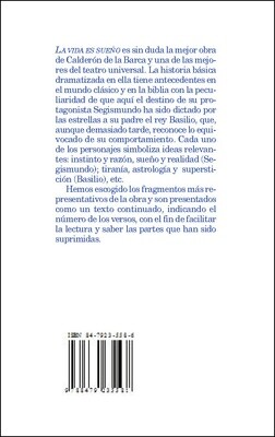 LA VIDA ES SUEÑO, PEDRO CALDERON DE LA BARCA
