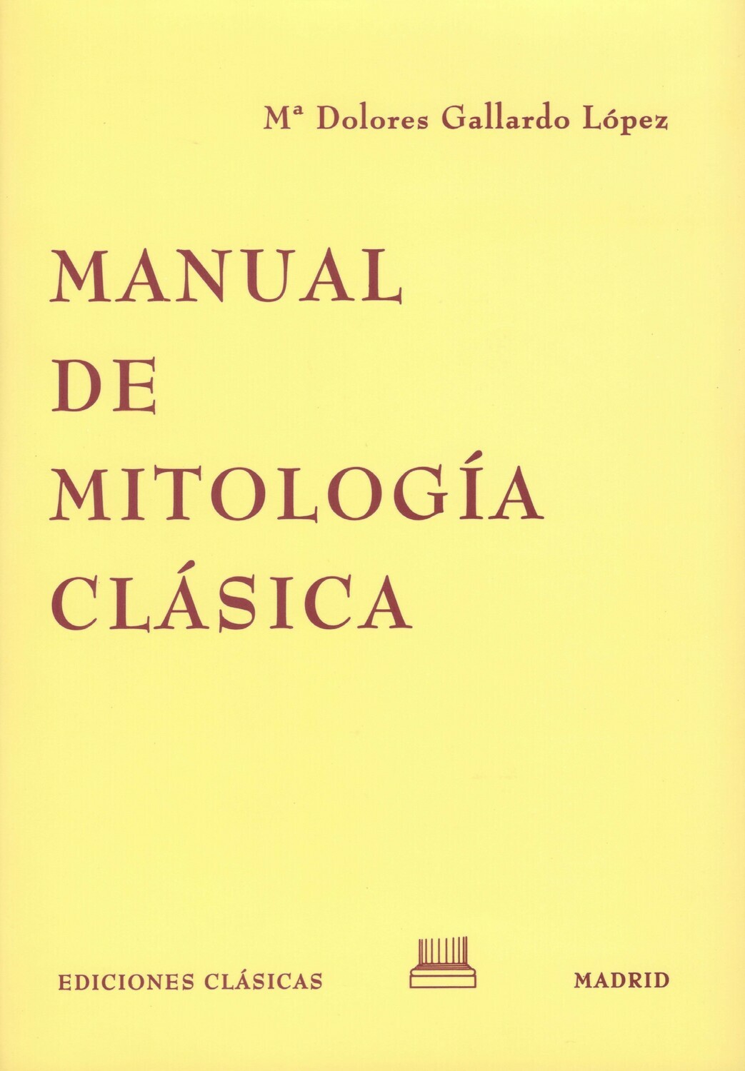 MANUAL DE MITOLOGÍA CLÁSICA