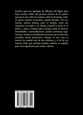 APOLOGÍA DE OLIMPIA DEL ÉPIRO, TRES ENSAYOS CRÍTICOS