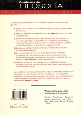 CUADERNOS DE FILOSOFÍA: SARTRE - EL EXISTENCIALISMO ES UN HUMANISMO