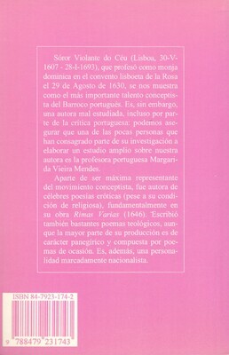 SÓROR VIOLANTE DO CÉU (1607-1693)