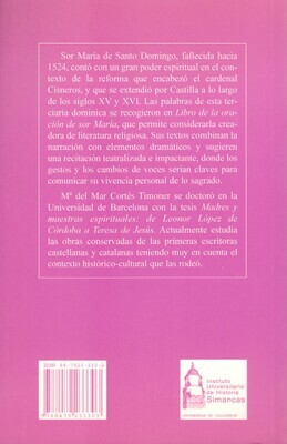 SOR MARÍA DE SANTO DOMINGO (1470/86-1524)