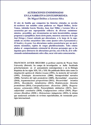 ALTERACIONES ENSIMISMADAS EN LA NARRATIVA CONTEMPORÁNEA, DE MIGUEL DELIBES A LORENZO SILVA