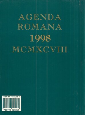 AGENDA ROMANA 1998 (MCMXCVIII)