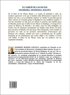 EL SABER DE LAS MUSAS (HOMERO, HESÍODO, SOLÓN)