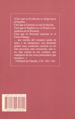 TEILHARD DE CHARDIN (1881-1955)