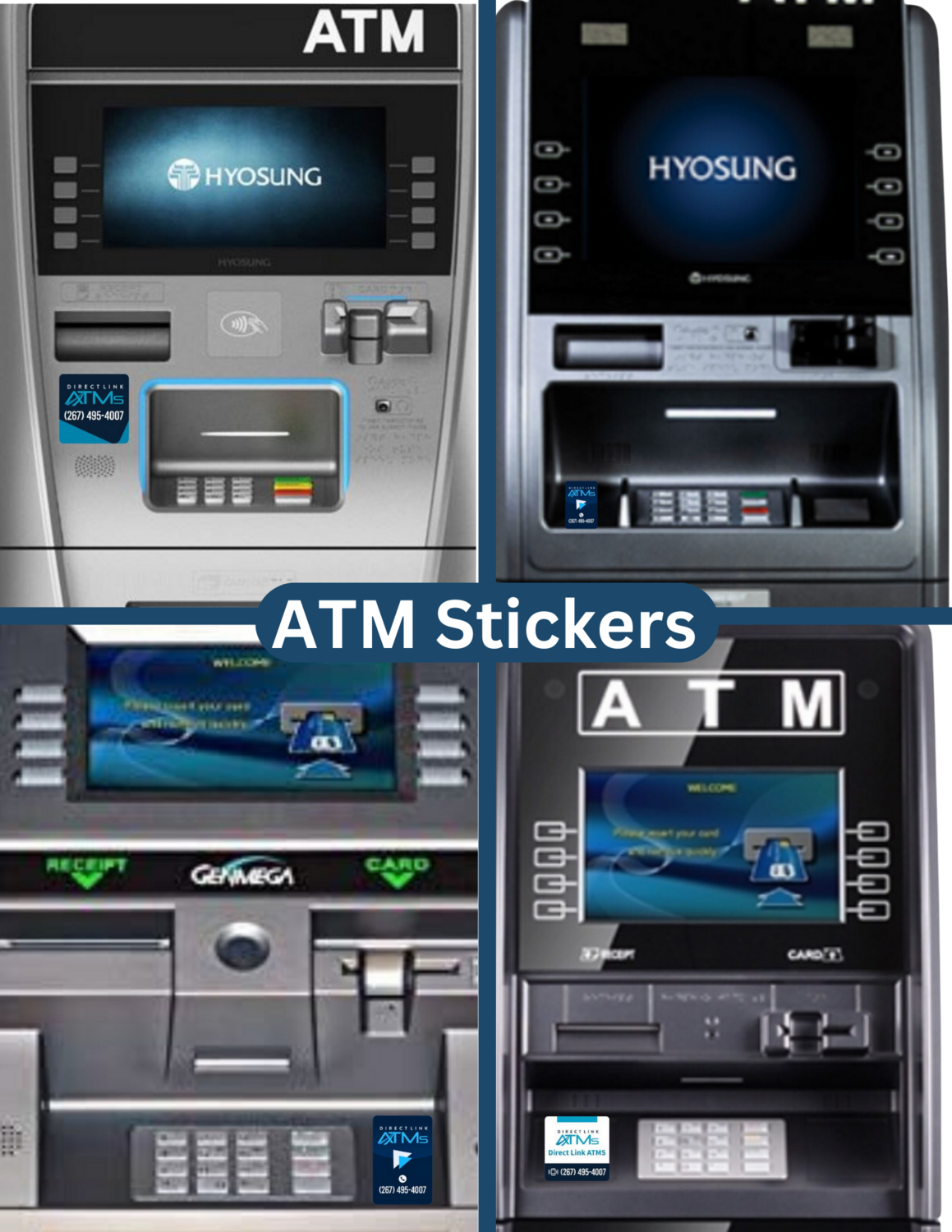 ATM Quick Contact Sticker