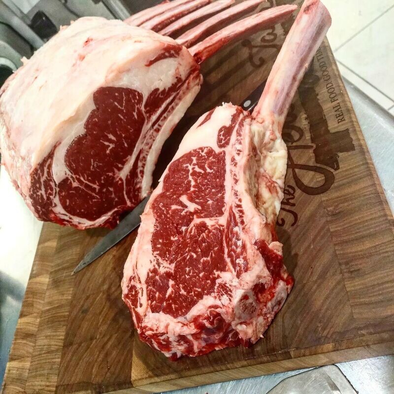 RIBEYE BONE IN FRENCHED CUT TOMAHAWK