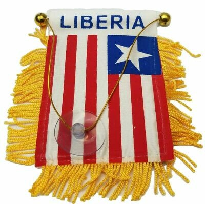 Liberian Car Mirror Flag