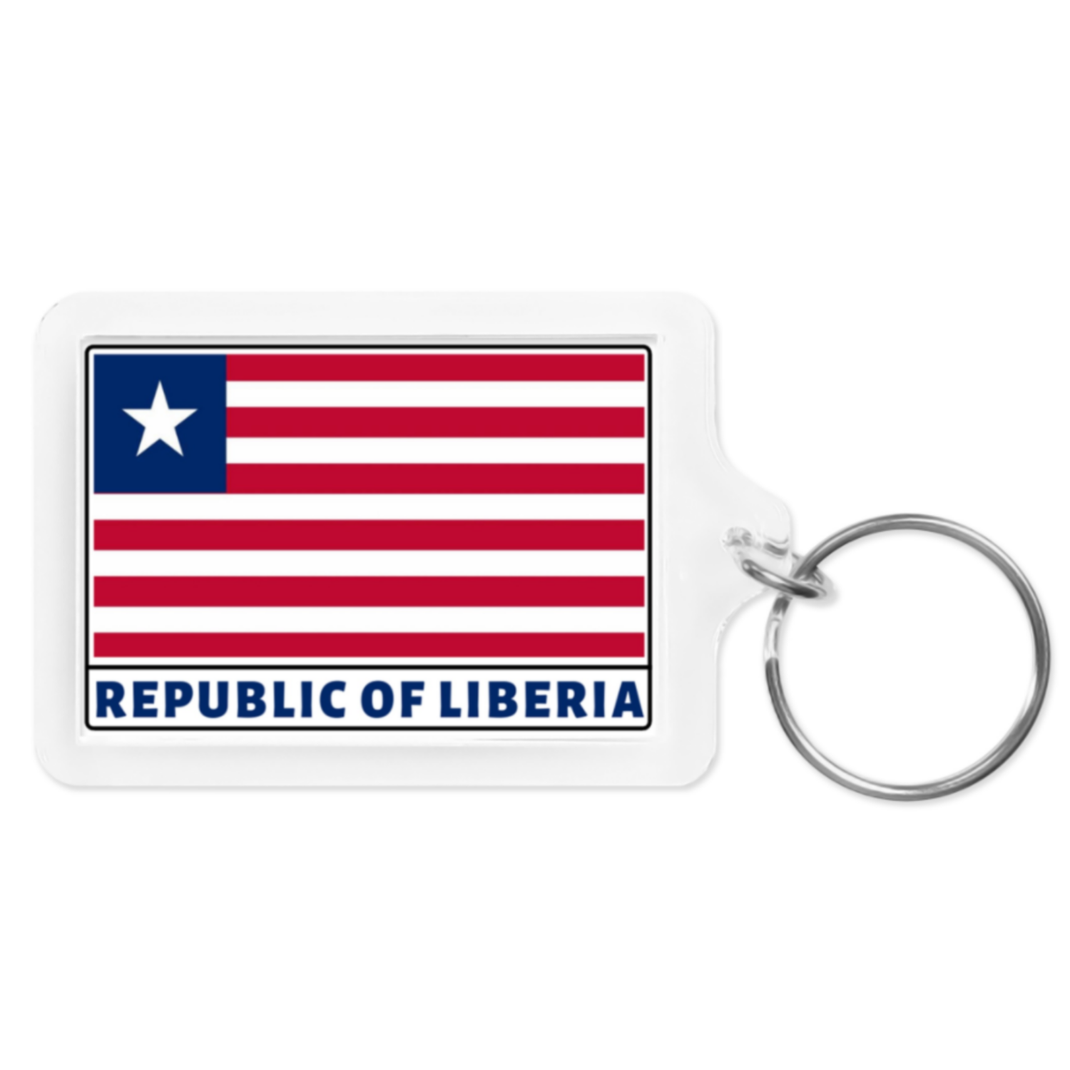 Republic Of Liberia Flag Key Chain