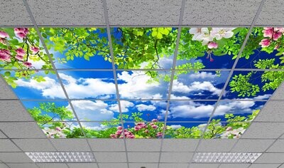 SKY TREES & FLOWERS LED CEILING PANELS