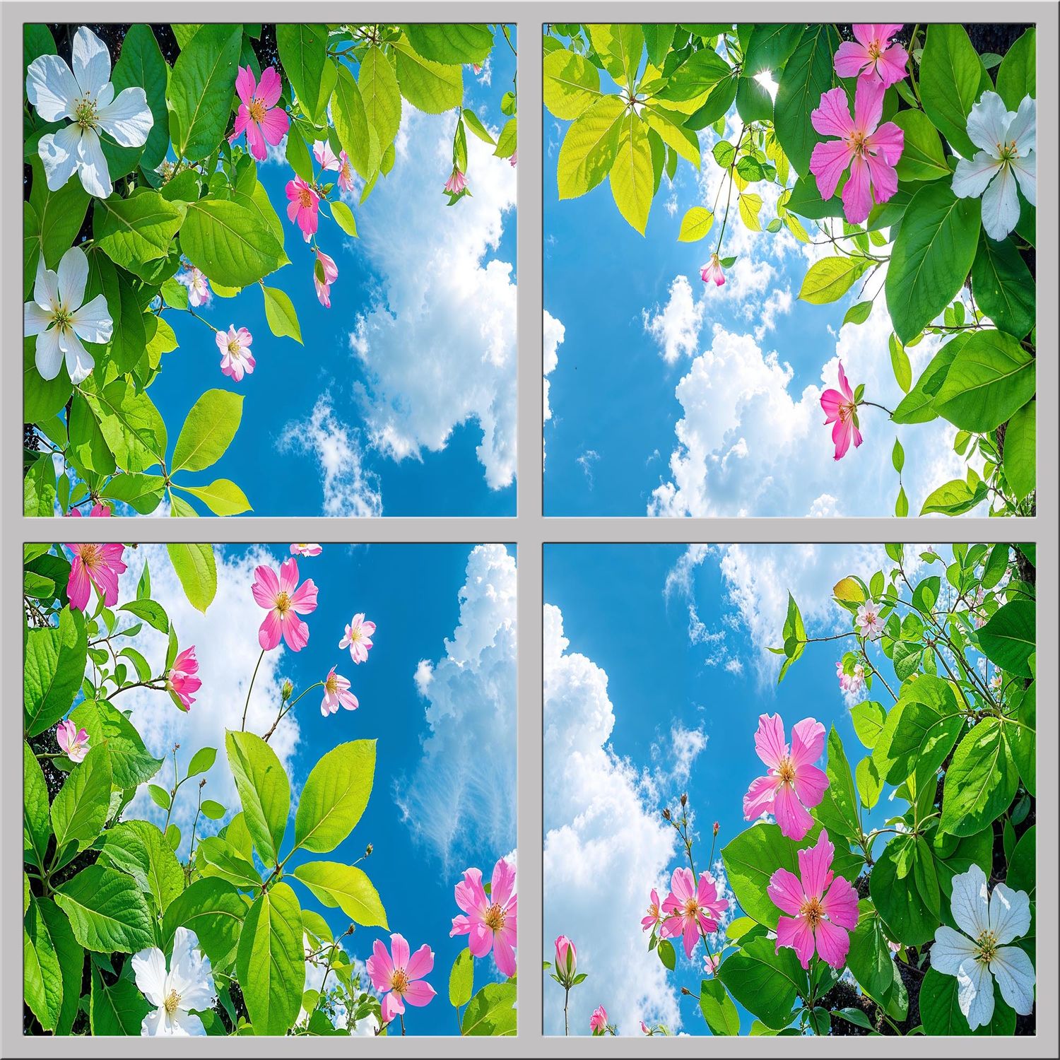 Sky Trees Flowers LED Ceiling Light Panels - Blossom Canopy Skyview - 600x600 Sky Trees Flowers LED Ceiling Light Panels - Blossom Canopy Skyview - 600x600