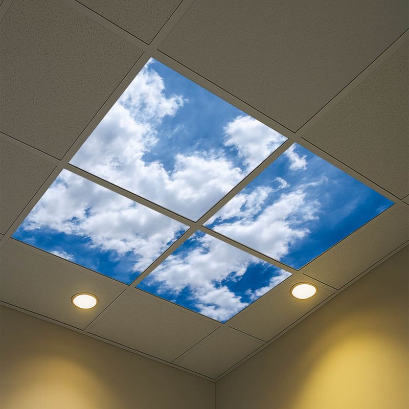 Sky Clouds LED Ceiling Light Panels - Dynamic Cloud Formations - 600x600