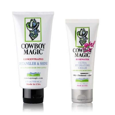 Cowboy Magic Detangler & Shine 118 mL & Cowgirl Magic Ultra Hydrating Cream 100 mL