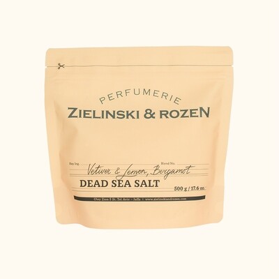 Dead Sea Salt Vetiver & Lemon, Bergamot (500 g)