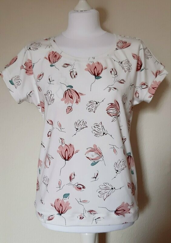 Sommershirt mit floralem Motiv Gr. 36
