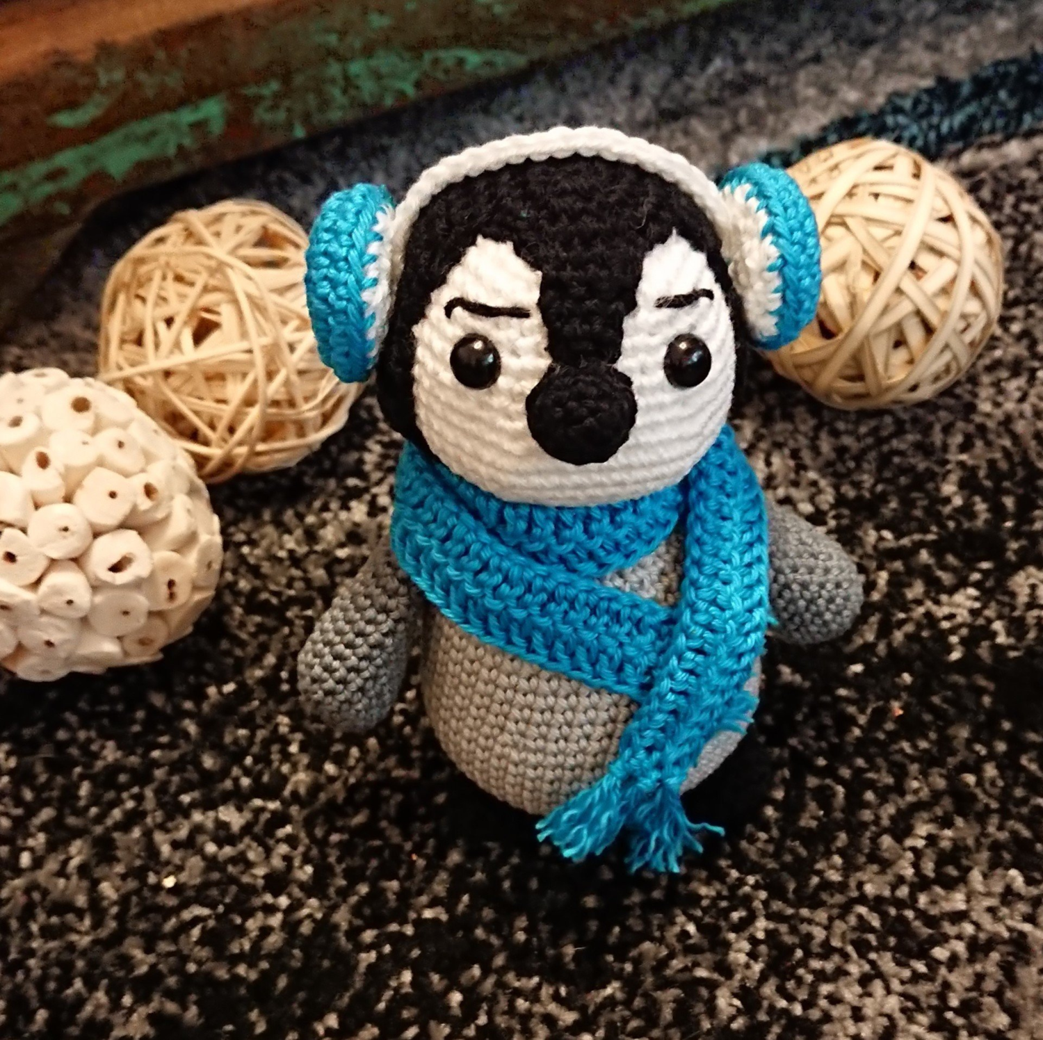 gehäkelter Pinguin