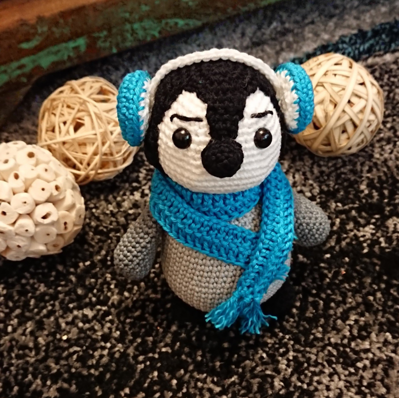 gehäkelter Pinguin