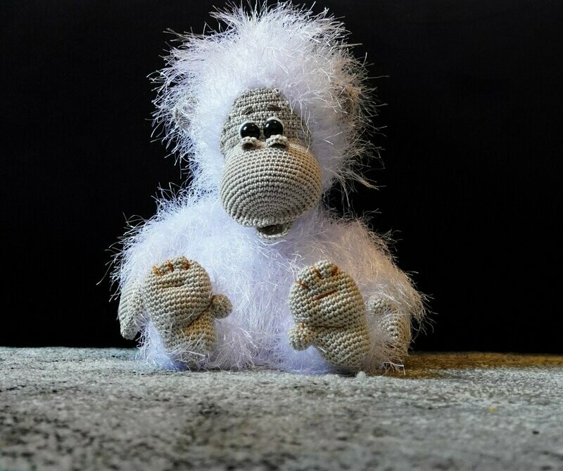 weißer Gorilla