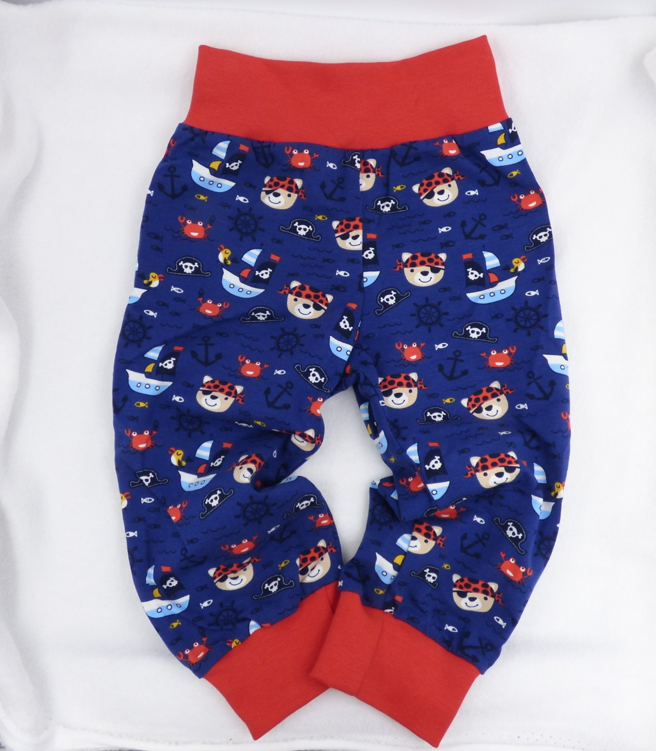 Pumphose Jerseyhose Piratenbär Gr. 74-86