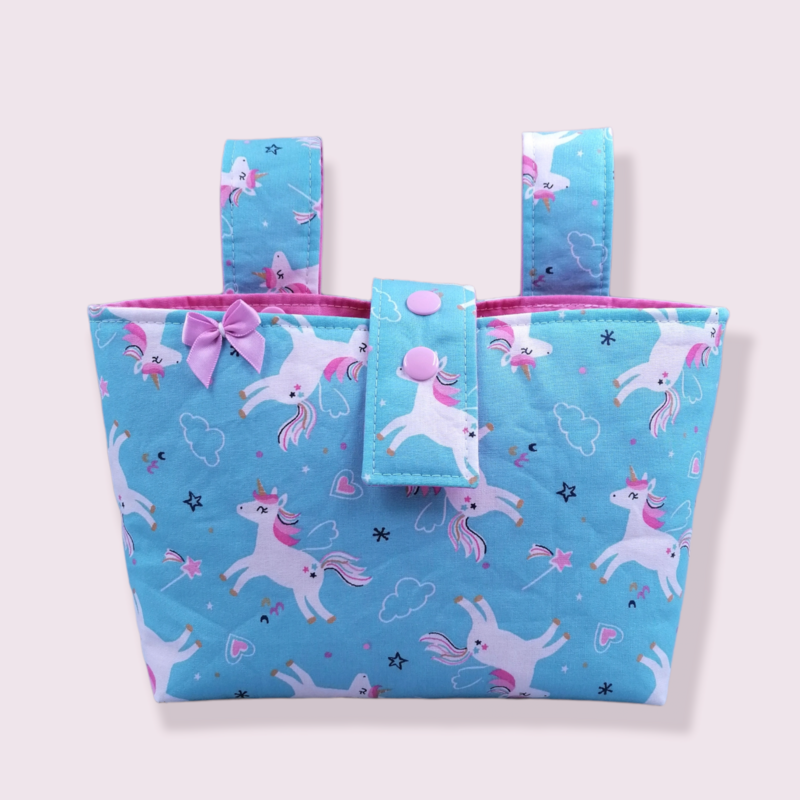 Kinder Lenkertasche Einhorn blau rosa