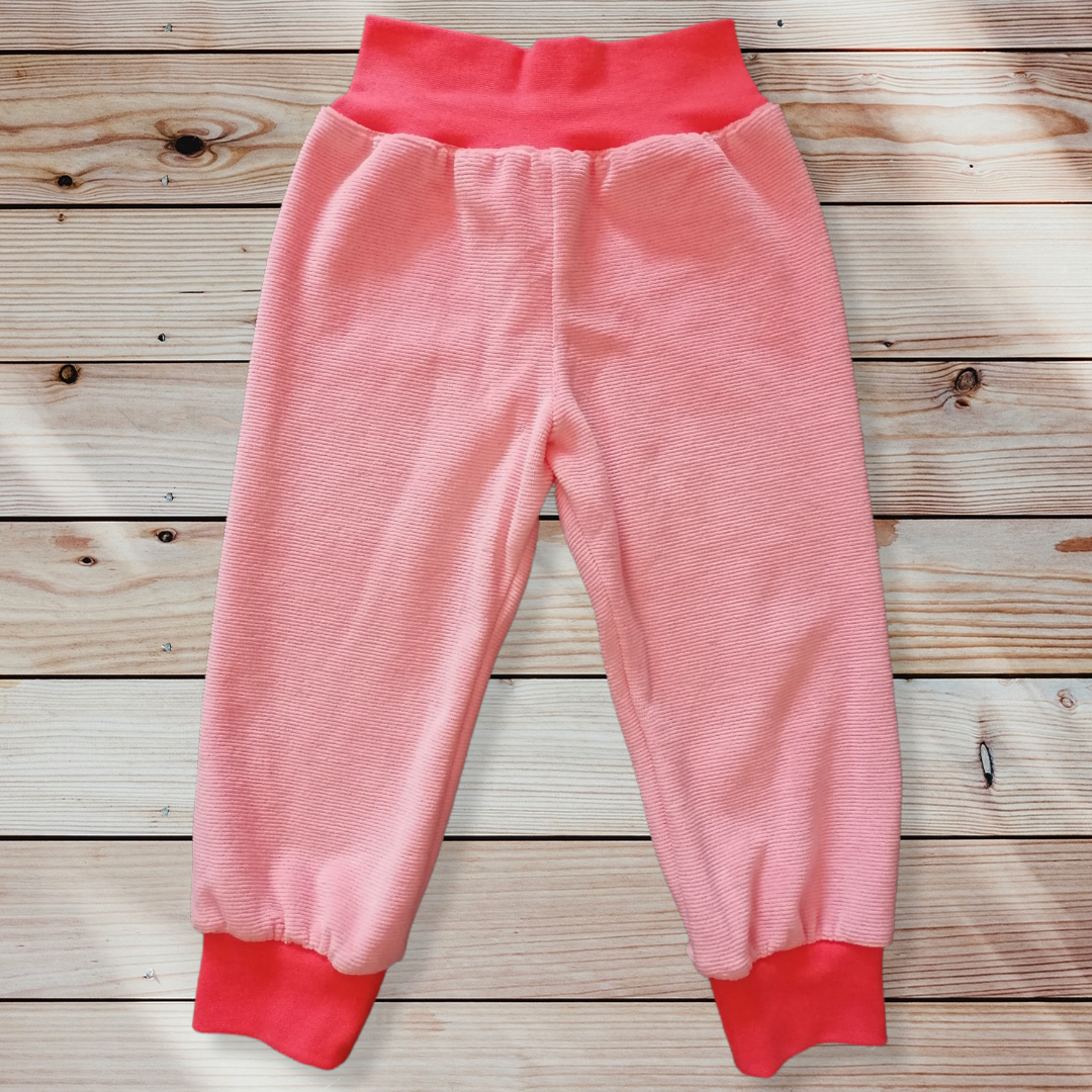 Pumphose Jerseyhose Cord apricotfarben Mädchen Gr. 62-98
