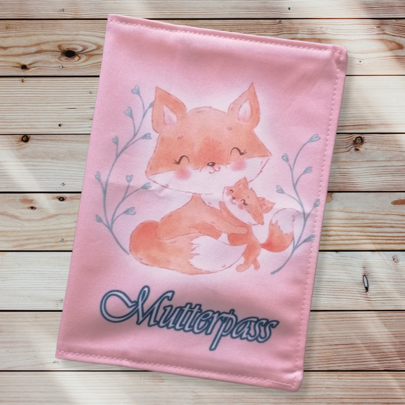Mutterpasshülle apricot Fuchs