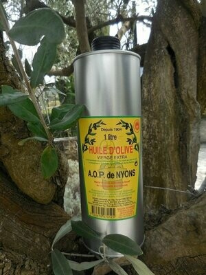 Huile d’olive de Nyons AOP - Bidon métal 1 litre