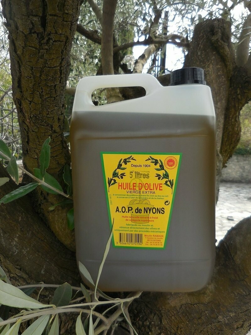 Huile d’olive de Nyons AOP - Bidon de 5 litres
