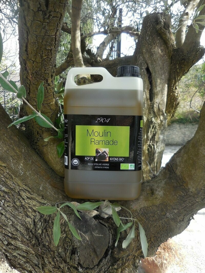 Huile d’olive de Nyons AOP BIO* - Bidon de 5 litres