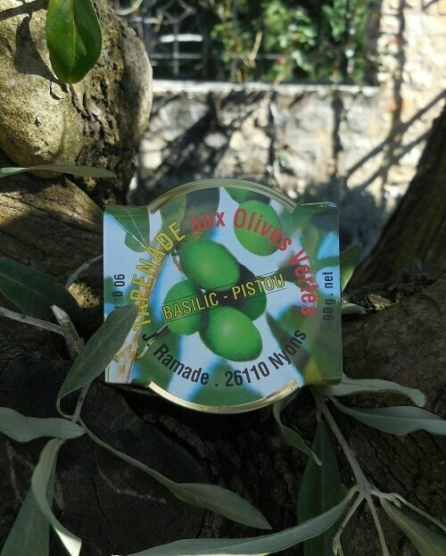 Tapenade verte au basilic pistou – Pot de 90 g