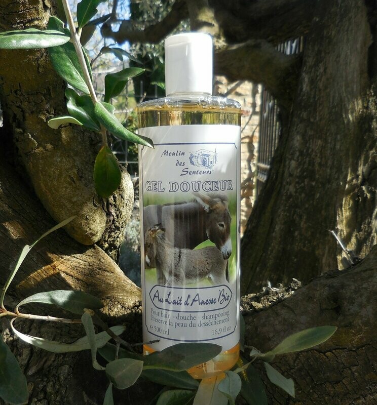 Gel douche au lait d'ânesse - Flacon 500 ml