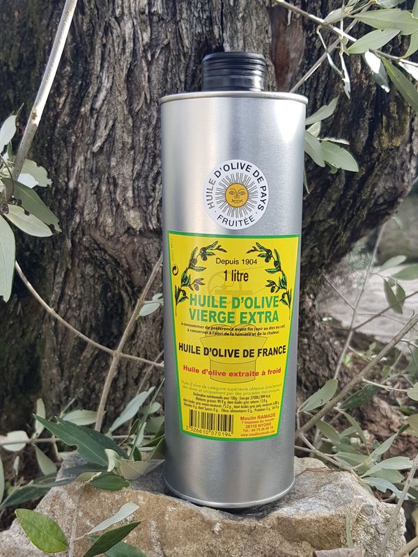 Huile d’olive de Pays -France - Bidon de 1 litre