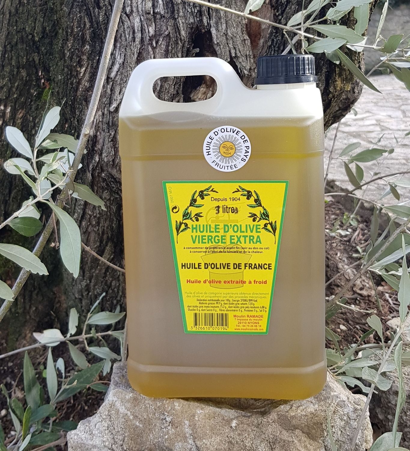 Huile d’olive de Pays-France - Bidon de 3 litres