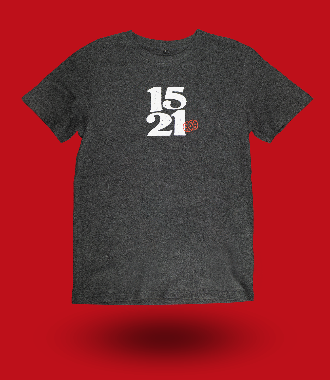 1521 T-Shirt, grau melliert