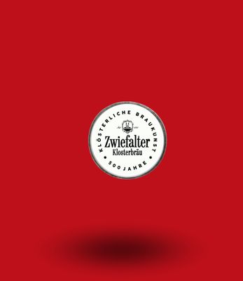 Original Zwiefalter Klosterbräu Gaudi Knopf zum Anstecken 20 mm // schlicht