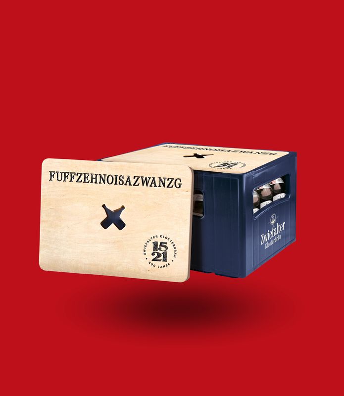 Holzauflage für Bierkiste