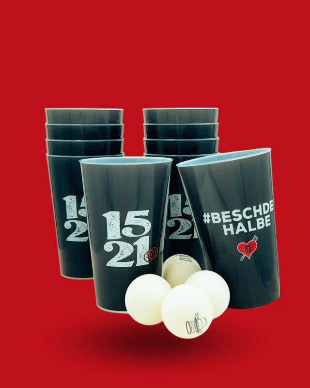 12 Cups 0,4 l inkl 4 Bier Pong Bälle