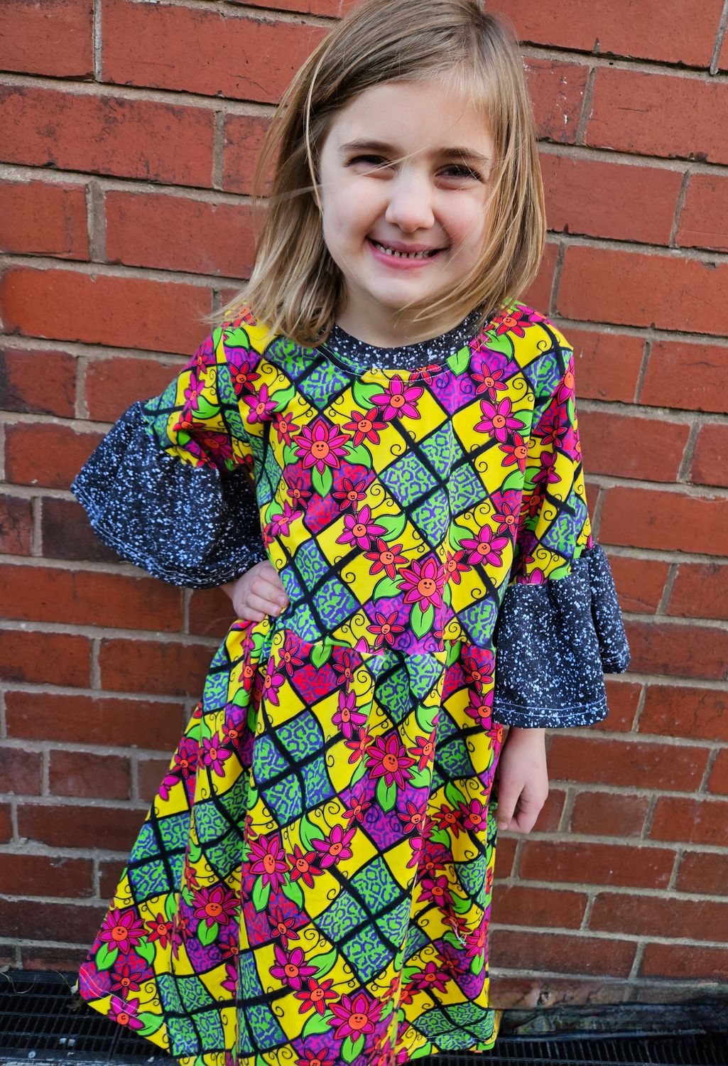 Kids gathered dress/peplum